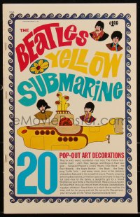 2t0015 YELLOW SUBMARINE softcover book 1968 with 20 psychedelic pop-out art of the Beatles!