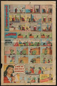 2t0008 SUNDAY COMIC SECTION newspaper comic section 1942 Winnie Winkle, Bambi, Katzenjammer Kids