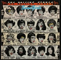 2t0002 ROLLING STONES 33 1/3 RPM record 1978 Some Girls, with rare withdrawn celebrity album jacket!
