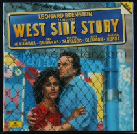 2t0007 WEST SIDE STORY stage play soundtrack German record 1985 music conducted by Leonard Bernstein!