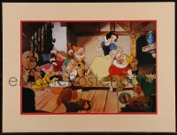 2t0022 SNOW WHITE & THE SEVEN DWARFS 12x16 exclusive commemorative lithograph R1994 Disney cartoon!