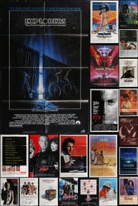 2x0060 LOT OF 41 FOLDED MOSTLY 1980s ONE-SHEETS 1980s great images from a variety of movies!