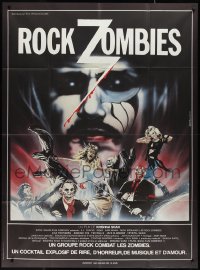 2y0047 HARD ROCK ZOMBIES French 1p 1984 Raffin art, they came from grave to rock n' rave, misbehave!