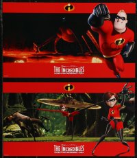 2y0008 INCREDIBLES 8 LCs 2004 Disney/Pixar animated superhero family, cool widescreen images!