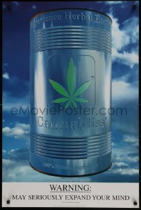 2z0083 CANNABLISS 24x35 English commercial poster 1997 warning - may seriously expand your mind!