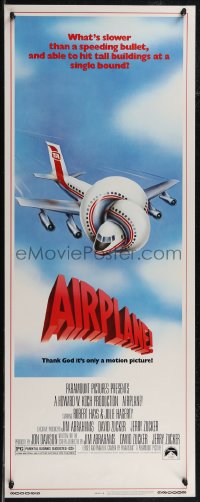 2z0761 AIRPLANE insert 1980 classic zany parody by Jim Abrahams and David & Jerry Zucker!