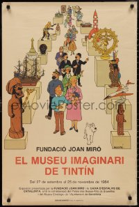 2z0053 EL MUSEU IMAGINARI DE TINTIN 24x36 Spanish museum/art exhibition 1984 Joan Miro, Herge art!