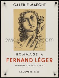 2z0056 HOMMAGE A FERNAND LEGER 19x25 French museum/art exhibition 1955 Jeune Fille a la Fleur!