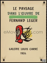 2z0061 LE PAYSAGE DANS L'OEUVRE DE FERNAND LEGER 17x23 French museum/art exhibition 1954 cool!