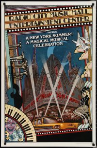 2z0045 NEW YORK SUMMER 25x38 stage poster 1979 wonderful Byrd art of Radio City Music Hall!