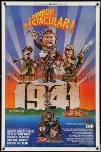 3b1657 1941 style F 1sh 1979 Spielberg, art of John Belushi, Dan Aykroyd & cast by Peter Green!