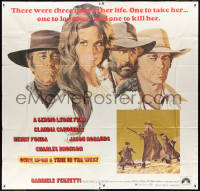 3b0004 ONCE UPON A TIME IN THE WEST 6sh 1969 art of Cardinale, Fonda, Bronson & Robards!