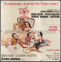 3b0005 PINK PANTHER 6sh 1964 Jack Rickard art of Peter Sellers, David Niven, Wagner & Capucine!