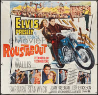 3b0008 ROUSTABOUT 6sh 1964 roving, restless, reckless Elvis Presley on motorcycle, very rare!