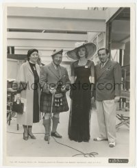 3b0835 ANGEL candid 8x10 still 1937 Marlene Dietrich with Ernst Lubitsch, Harry Lauder & his niece!