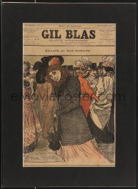 3b0035 GIL BLAS matted French magazine cover September 7, 1900 great artwork by Theophile Steinlen!