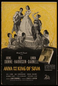 3b0057 ANNA & THE KING OF SIAM pressbook 1946 Saul Tepper art of Dunne, Harrison & Darnell, rare!