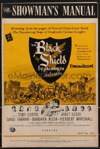 3b0064 BLACK SHIELD OF FALWORTH pressbook 1954 knight Tony Curtis & real life wife Janet Leigh!