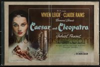 3b0068 CAESAR & CLEOPATRA pressbook 1946 Vivien Leigh, Claude Rains, George Bernard Shaw, rare!