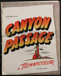 3b0070 CANYON PASSAGE pressbook 1945 Jacques Tourneur, Dana Andrews, Susan Hayward, ultra rare!