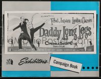 3b0075 DADDY LONG LEGS pressbook 1955 wonderful images of Fred Astaire dancing with Leslie Caron!