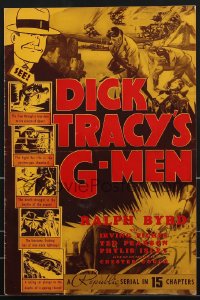 3b0078 DICK TRACY'S G-MEN pressbook 1939 Chester Gould art of Ralph Byrd, includes herald, ultra rare!