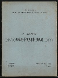3b0196 AMATEUR GENTLEMAN premiere English souvenir program book 1936 Douglas Fairbanks Jr., rare!