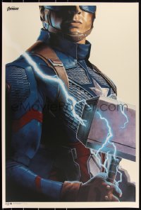3c0109 AVENGERS: ENDGAME #2/300 24x36 art print 2021 Mondo, Phantom City, Captain America, 1st ed.!