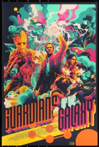 3c0638 GUARDIANS OF THE GALAXY #10/200 24x36 art print 2017 Mondo, art by Taylor, variant edition!