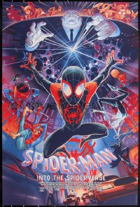 3c1117 SPIDER-MAN INTO THE SPIDER-VERSE #2/325 24x36 art print 2019 Mondo, Ansin, foil variant!