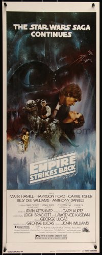 3d1851 EMPIRE STRIKES BACK insert 1980 best Gone with the Wind style art by Roger Kastel!