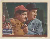 3d0942 ABBOTT & COSTELLO MEET THE INVISIBLE MAN LC #5 1951 best close up of scared Bud & Lou!
