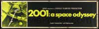 3d0364 2001: A SPACE ODYSSEY paper banner 1968 Kubrick, art of space wheel by Bob McCall!