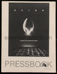 3d0457 ALIEN pressbook 1979 Ridley Scott outer space sci-fi monster classic, cool egg image!