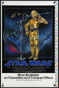 3d1629 STAR WARS RADIO DRAMA printer's test 24x36 music poster 1993 art of C-3PO by Celia Strain!