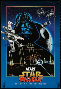 3d0372 STAR WARS 20x30 advertising poster 1983 Darth Vader, Atari coin video experience, ultra rare!