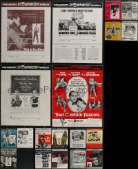 3h0053 LOT OF 19 PARAMOUNT UNCUT PRESSBOOKS 1950s advertising for a variety of different movies!