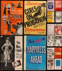 3h0066 LOT OF 8 CUT WARNER BROS PRESSBOOKS 1930s-1940s advertising for a variety of movies!