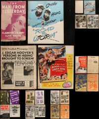 3h0059 LOT OF 12 CUT PARAMOUNT PRESSBOOKS 1930s-1940s advertising for a variety of movies!