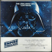 3j0131 EMPIRE STRIKES BACK 6sh 1980 George Lucas, great image of giant Darth Vader head in space!