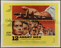 3j0187 12 ANGRY MEN style A 1/2sh 1957 Henry Fonda, Sidney Lumet jury classic, life is in their hands