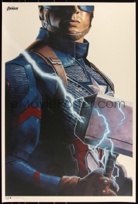 3k0109 AVENGERS: ENDGAME #16/200 24x36 art print 2021 Mondo, Phantom City, Captain America, 1st ed.!