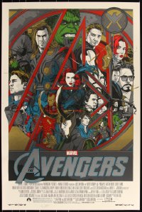 3k0100 AVENGERS #246/750 24x36 art print 2012 Mondo, Stout, Marvel's Avengers Series, regular ed.!