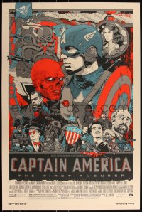 3k0276 CAPTAIN AMERICA: THE FIRST AVENGER #299/650 24x36 art print 2011 Mondo, Stout, regular ed.!