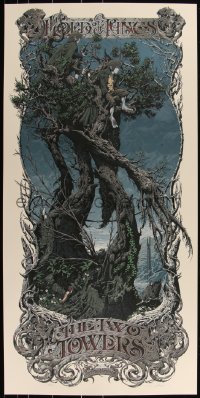 3k1523 LORD OF THE RINGS: THE TWO TOWERS signed #260/487 19x39 art print 2013 by Horkey, regular!