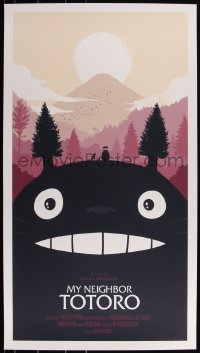 3k1504 MY NEIGHBOR TOTORO #16/420 20x36 art print 2011 Mondo, art by Olly Moss, regular edition!