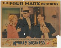 3p1254 MONKEY BUSINESS LC 1931 Groucho Marx & sexy Thelma Todd with Harry Woods between, ultra rare!