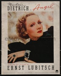3p0055 ANGEL pressbook 1937 sexy Marlene Dietrich, Samson Raphaelson, Ernst Lubitsch, very rare!