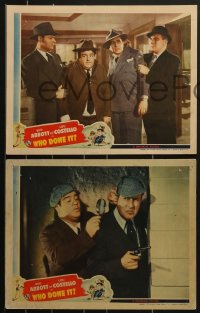 3p1502 WHO DONE IT 7 LCs 1942 images of wacky Bud Abbott & Lou Costello. their newest fun-riot...!