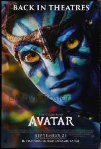 3r0560 AVATAR DS Canadian 1sh R2022 James Cameron directed, Zoe Saldana, it's back in theatres!